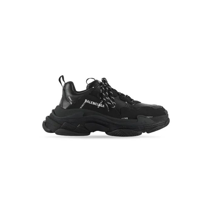 Women Trainers Balenciaga Triple S Trainers Allover Logo In Black