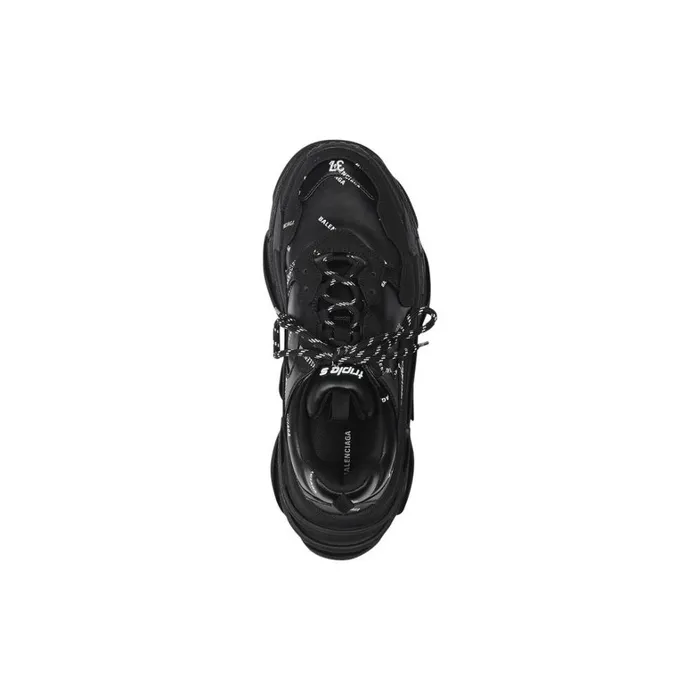 Women Trainers Balenciaga Triple S Trainers Allover Logo In Black