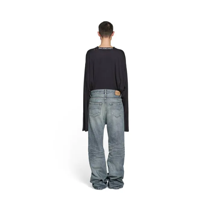 Women Trousers Balenciaga Flared Trousers In Light Blue