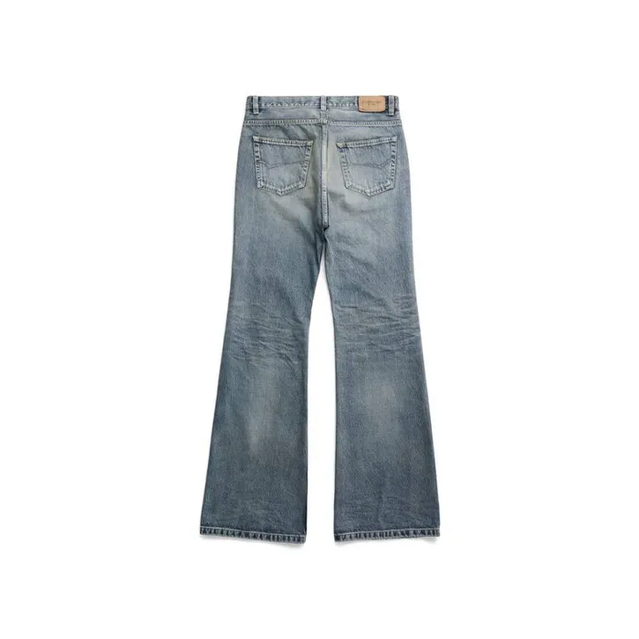 Women Trousers Balenciaga Flared Trousers In Light Blue