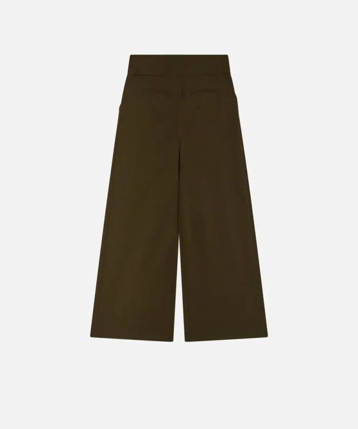 Women Trousers Pinko Elegant Wideleg Trousers With Darts Greenamazonia Women Trousers Pinko Elegant Wideleg Trousers With Darts Greenamazonia