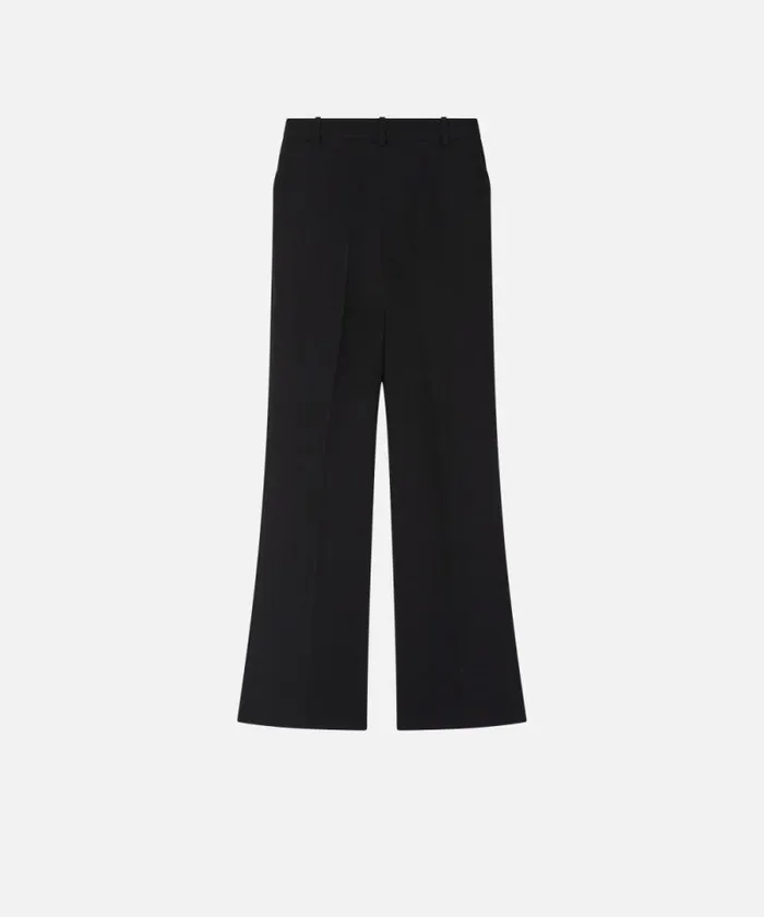 Women Trousers Pinko Highwaisted Slightly Flared Trousers Limo Black Women Trousers Pinko Highwaisted Slightly Flared Trousers Limo Black