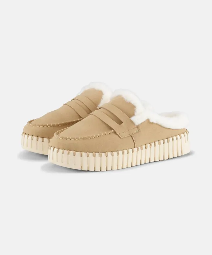 Women Tulip Flats Ilse Jacobsen Slippers 8211 Latte
