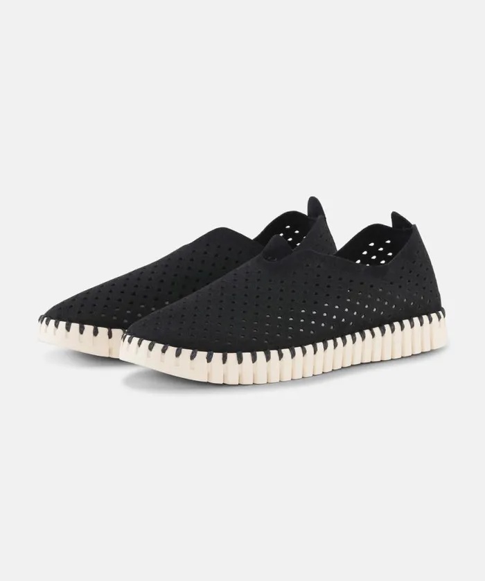 Women Tulip Flats Ilse Jacobsen Tulip SlipIn 8211 Black
