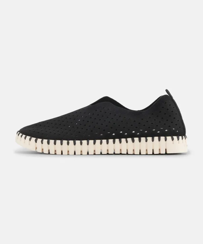 Women Tulip Flats Ilse Jacobsen Tulip SlipIn 8211 Black Women Tulip Flats Ilse Jacobsen Tulip SlipIn 8211 Black