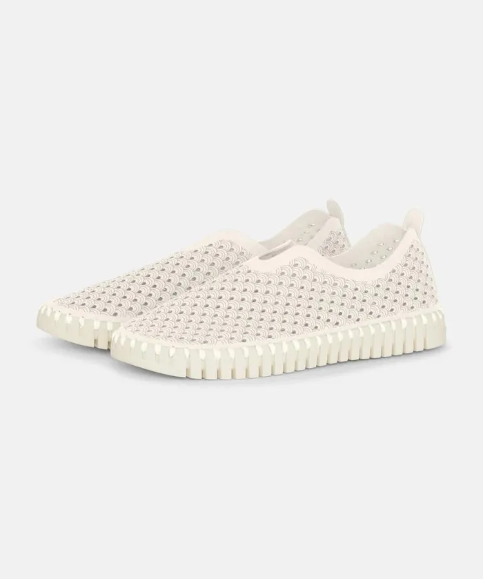 Women Tulip Flats Ilse Jacobsen Tulip SlipIn 8211 Milk Creme