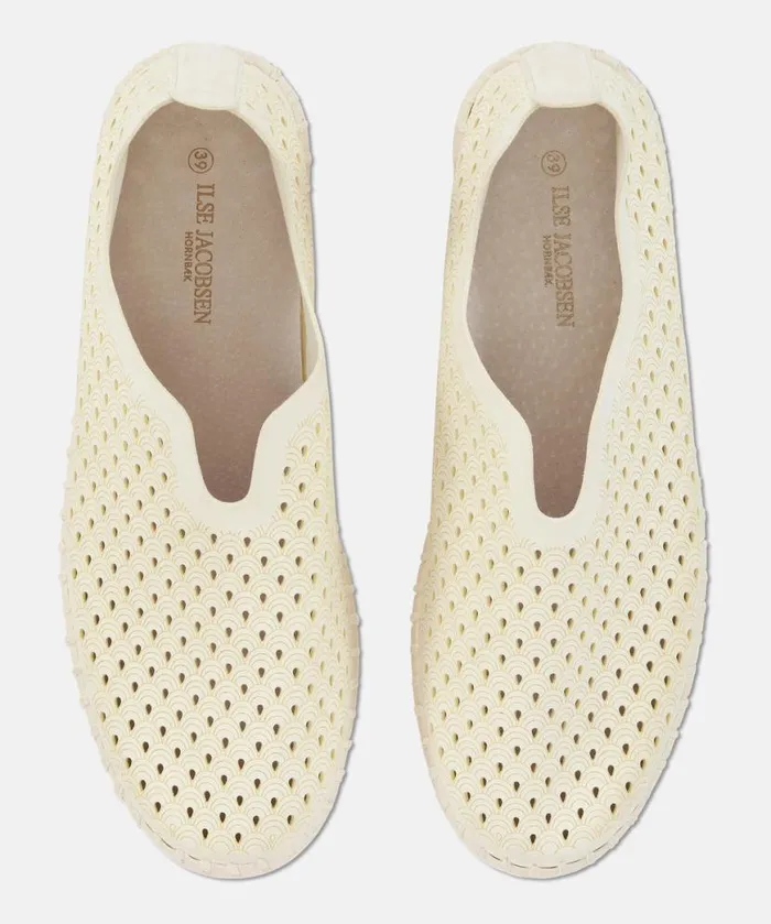 Women Tulip Flats Ilse Jacobsen Tulip SlipIn 8211 Milk Creme Women Tulip Flats Ilse Jacobsen Tulip SlipIn 8211 Milk Creme