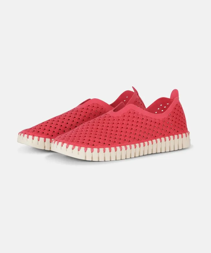 Women Tulip Flats Ilse Jacobsen Tulip SlipIn 8211 Viva Magenta
