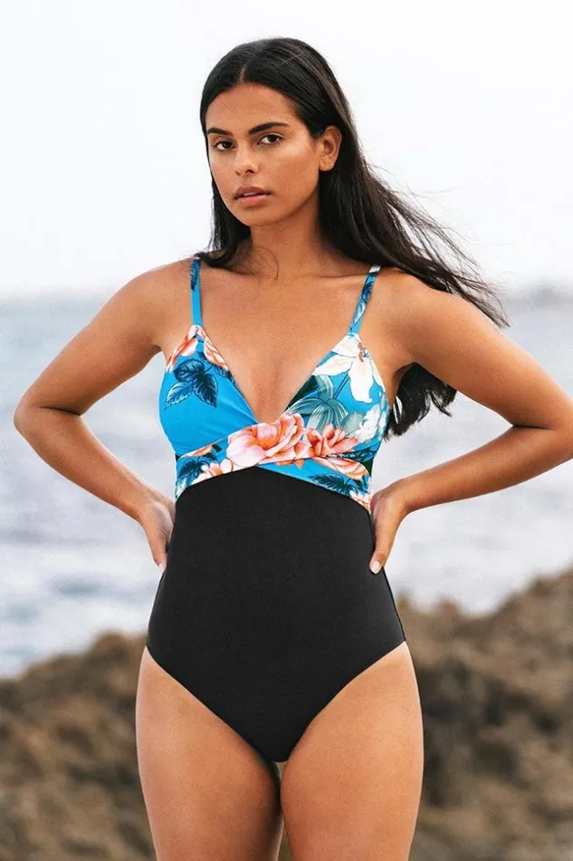Women Tummy Control Swimsuits Cupshe Grace Floral One Piece Swimsuit Black Women Tummy Control Swimsuits Cupshe Grace Floral One Piece Swimsuit Black
