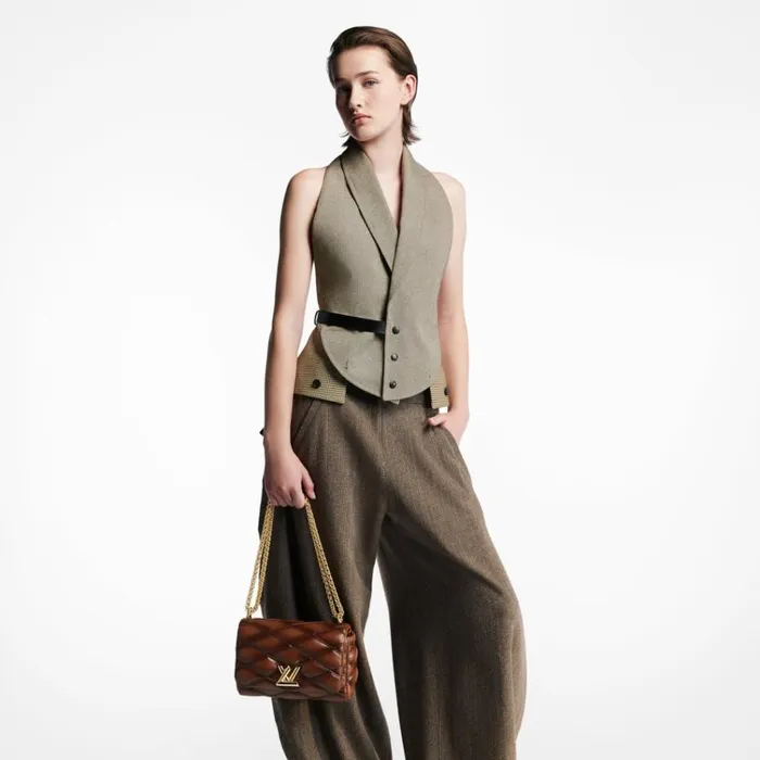 Women Twist Bag Louis Vuitton Louis Vuitton M23601 GO14 MM Smoked Tan 8211 Louis Vuitton Handbag Store
