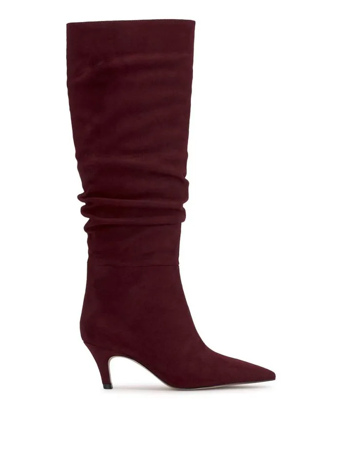 Women Wide Width Jessica Simpson Naevy Slouch Boot In Dark Cherry
