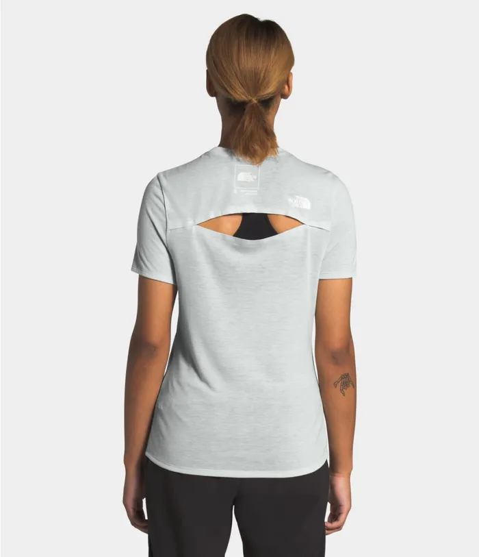 Womens Active Trail Wool SS Tin Grey Heather The North Face TShirts