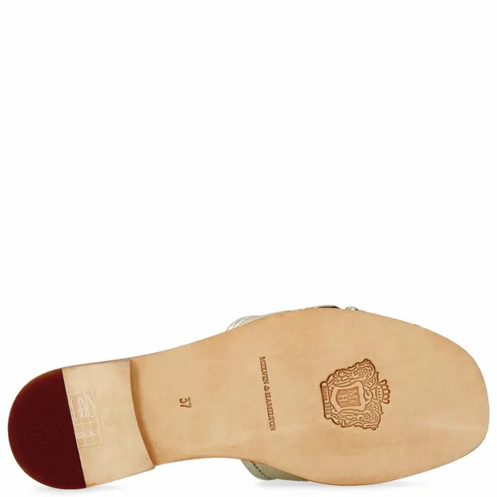 Womens Mules Melvin and Hamilton Elodie 14 Gold Womens Mules Melvin and Hamilton Elodie 14 Gold