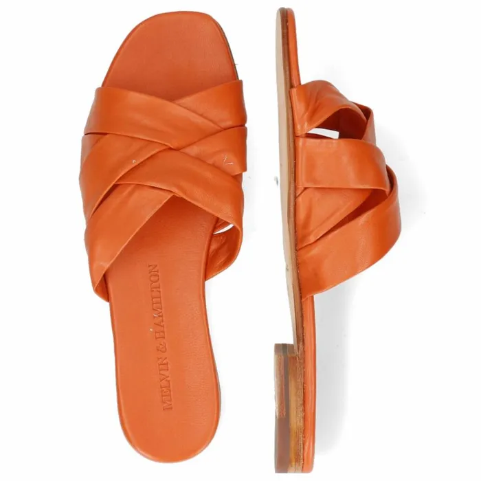 Womens Mules Melvin and Hamilton Elodie 46 Orange Womens Mules Melvin and Hamilton Elodie 46 Orange