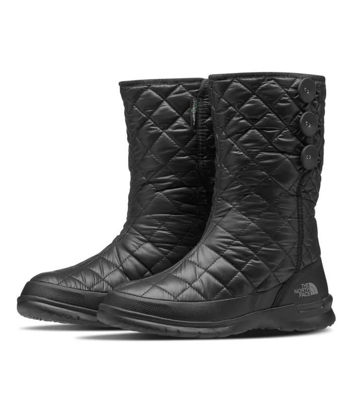 Womens Thermoball Buttonup Boots Tnf Blacktitanium The North Face Winter Boots