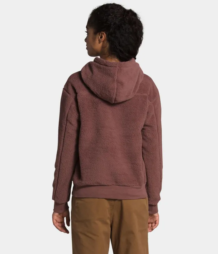 Womens W SHERPA PO HOODIE Marron Purple The North Face Fleece
