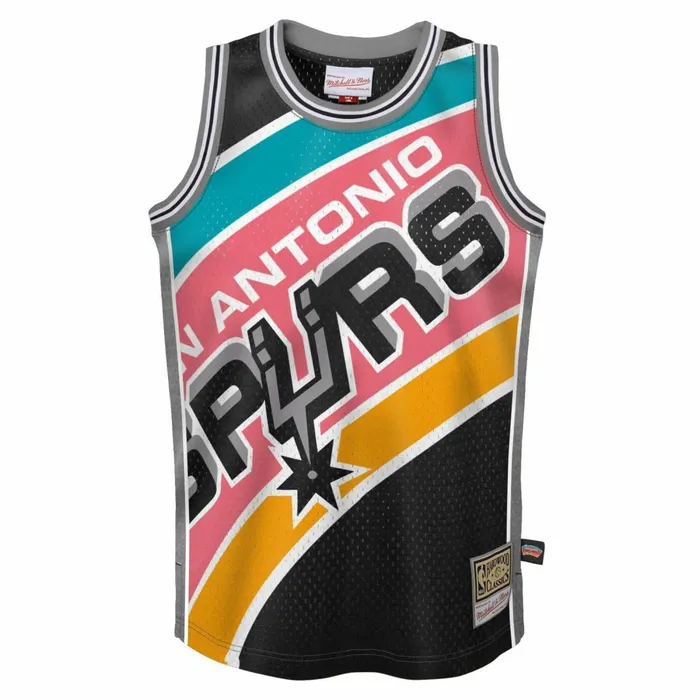Youth Big Kids Mitchell and Ness Big Face Jersey San Antonio Spurs