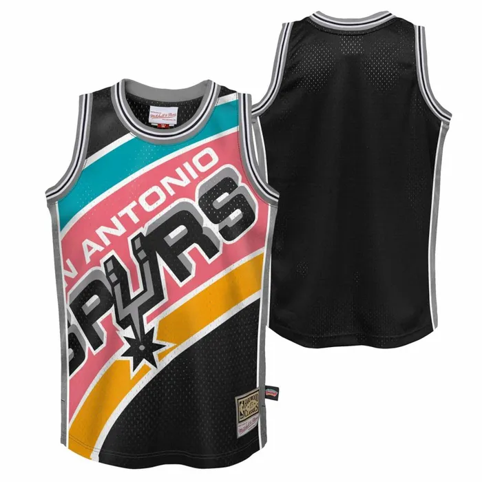Youth Big Kids Mitchell and Ness Big Face Jersey San Antonio Spurs