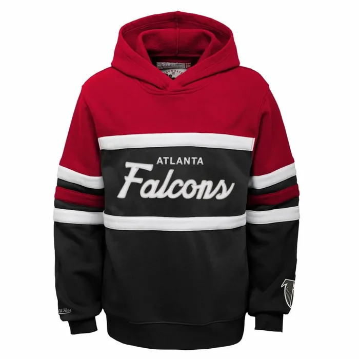 Youth Big Kids Mitchell and Ness Head Coach Hoody Atlanta Falcons