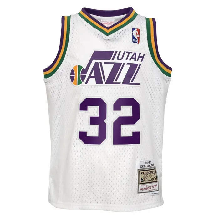 Youth Big Kids Mitchell and Ness Swingman Jersey Utah Jazz 199192 Karl Malone