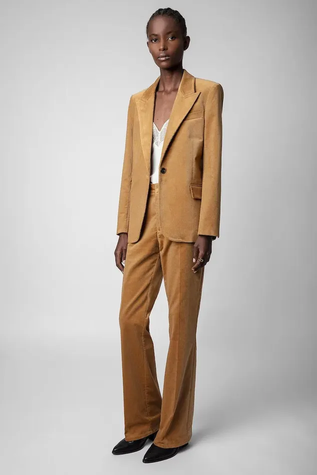 Zadig and Voltaire Jackets VENUS BLAZER OCRE 8211 Women