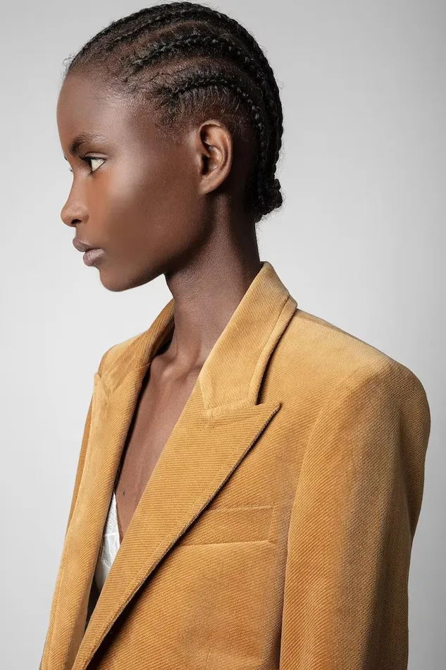 Zadig and Voltaire Jackets VENUS BLAZER OCRE 8211 Women