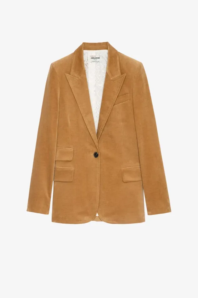 Zadig and Voltaire Jackets VENUS BLAZER OCRE 8211 Women