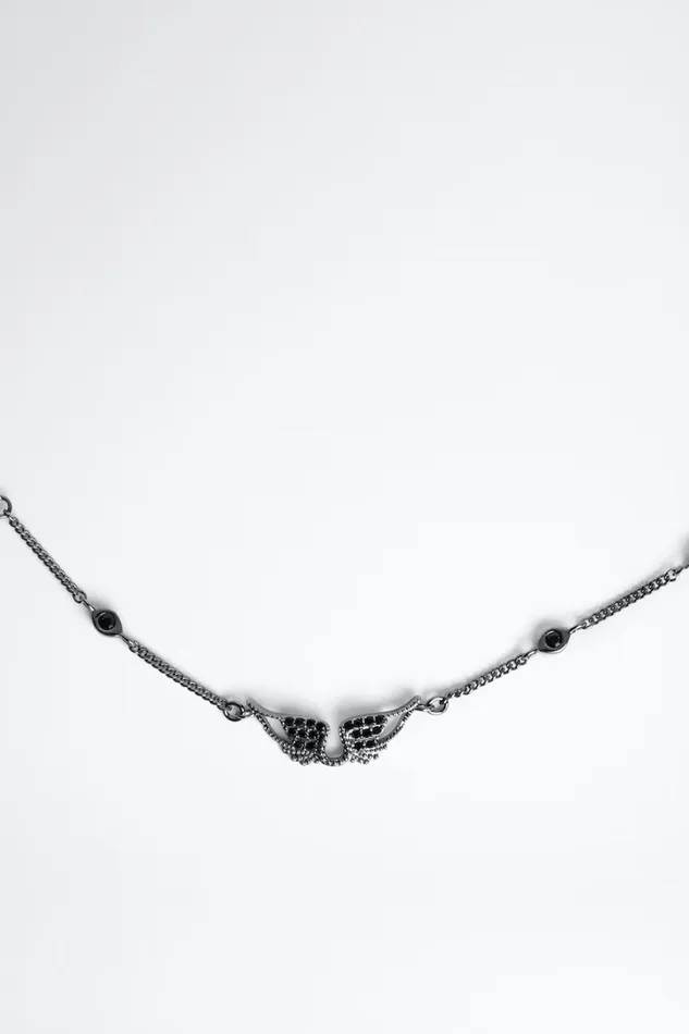 Zadig and Voltaire Jewellery ROCK NECKLACE GUNMETAL 8211 WomenMen Zadig and Voltaire Jewellery ROCK NECKLACE GUNMETAL 8211 WomenMen