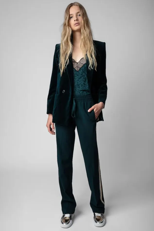 Zadig and Voltaire Pants POMY CREPE P PEACOCK 8211 Women