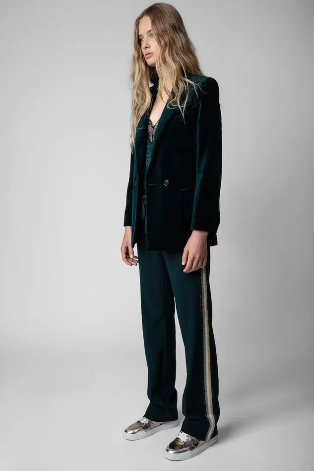 Zadig and Voltaire Pants POMY CREPE P PEACOCK 8211 Women Zadig and Voltaire Pants POMY CREPE P PEACOCK 8211 Women