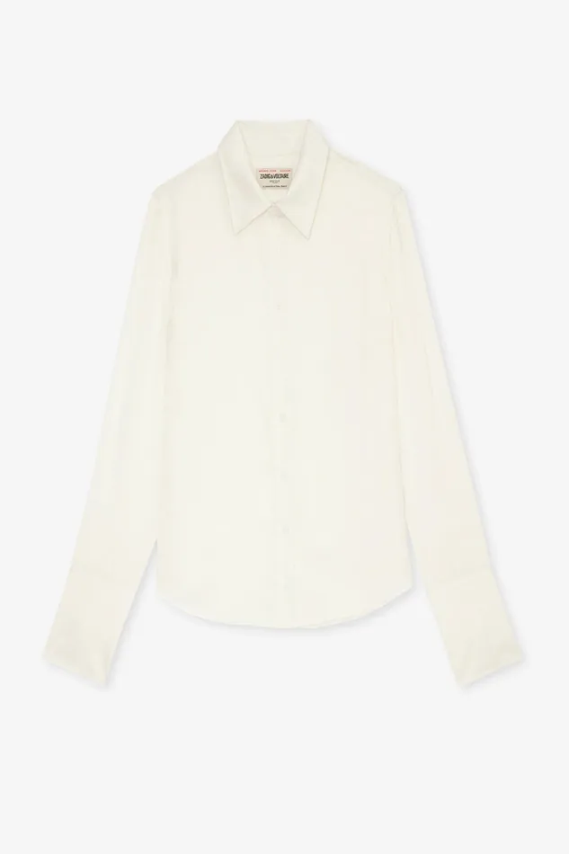 Zadig and Voltaire Shirts and Tops TASKO SATIN OFF WHITE 8211 Women