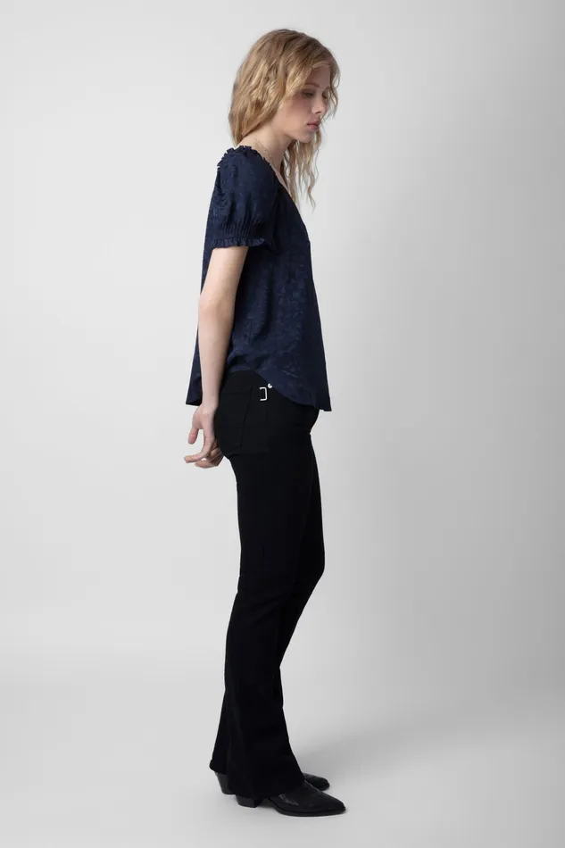 Zadig and Voltaire Shirts and Tops TASTY JAC LEO NAVY 8211 Women