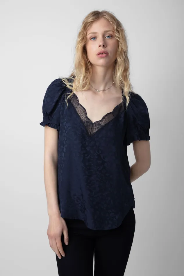 Zadig and Voltaire Shirts and Tops TASTY JAC LEO NAVY 8211 Women