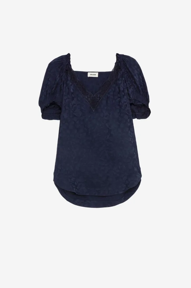 Zadig and Voltaire Shirts and Tops TASTY JAC LEO NAVY 8211 Women