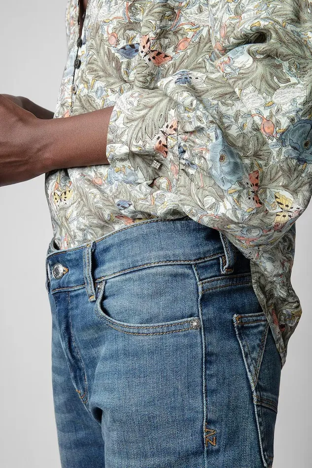 Zadig and Voltaire Shirts and Tops TWINA BRIT FLOWER KHAKI PRINT 8211 Women Zadig and Voltaire Shirts and Tops TWINA BRIT FLOWER KHAKI PRINT 8211 Women
