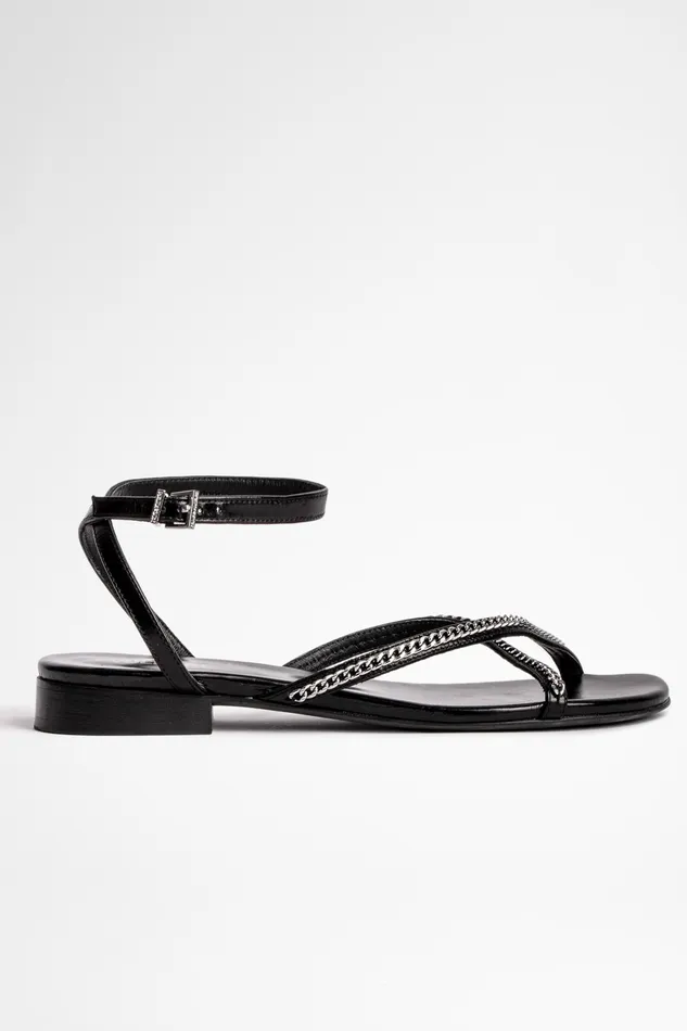 Zadig and Voltaire ShoesBoots ROCKZY CHAIN SANDALS BLACK 8211 WomenMen Zadig and Voltaire ShoesBoots ROCKZY CHAIN SANDALS BLACK 8211 WomenMen